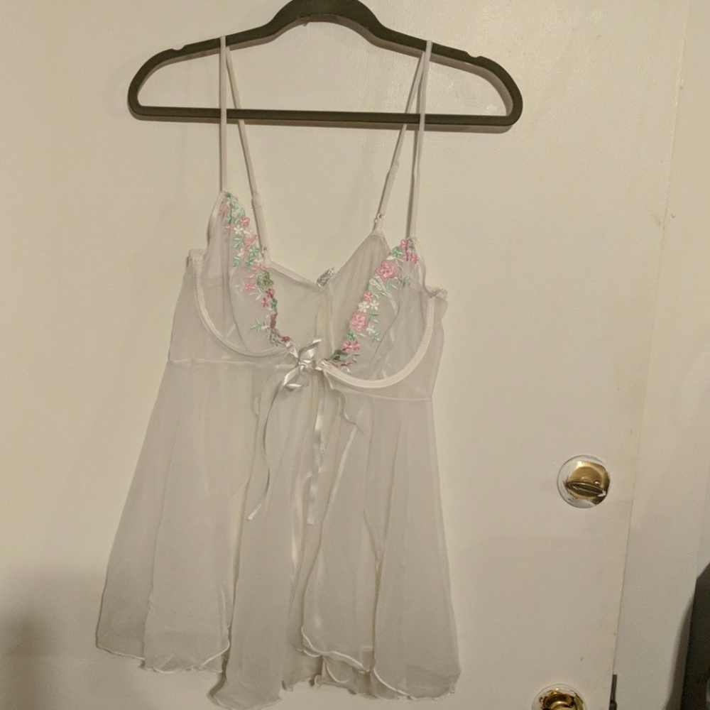 Two-piece thong lingerie set